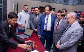 رئيس جامعة طنطا يفتتح معرض الابتكارات الطلابية لدعم ريادة الأعمال 