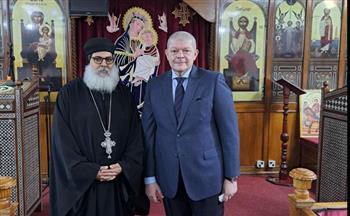   السفير المصري في بغداد يثمن العلاقات والتنسيق القائم مع الكنيسة القبطية في العراق