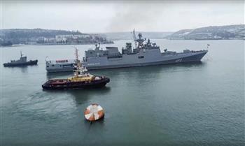  سفينتان روسيتان تغادران "فيودوسيا" بعد تدمير سفينة حربية روسية بشبه جزيرة القرم
