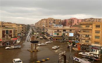 كفر الشيخ تتعرض لأمطار غزيرة وانخفاض درجات الحرارة