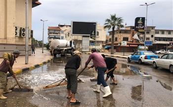   دمياط .. رفع تجمعات مياه الأمطار من شوارع المحافظة