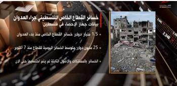 فيديوجراف.. خسائر القطاع الخاص الفلسطينى جراء العدوان 