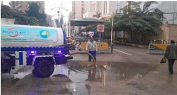 محافظ الجيزة يشدد على التعامل الفوري ورفع آثار الأمطار 