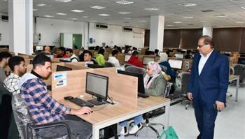 2560 طالبا وطالبة يؤدون الاختبارات إلكترونيا بجامعة الإسماعيلية الجديدة الأهلية