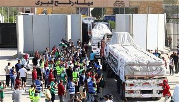   إدخال 114 شاحنة مساعدات من معبر رفح لدعم الفلسطينيين في غزة