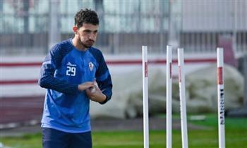انتظام أحمد فتوح في تدريبات الزمالك 