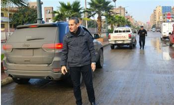 محافظ الغربية : استمرار حالة الطوارئ لرفع مياه الأمطار بقرى ومراكز المحافظة