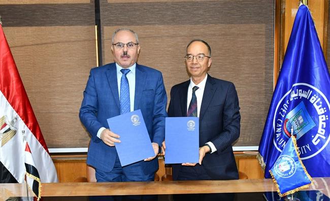 توقيع مذكرة تفاهم بين جامعتي قناة السويس و"يو شيو" الصينية للدراسات الأجنبية