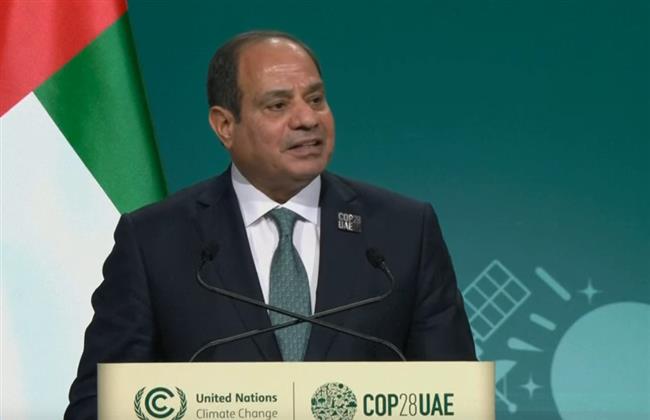السيسي: ملتزمون بمواجهة تحدي تغير المناخ