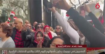   الانتخابات الرئاسية.. إقبال كبير من المصريين في نيويورك على المشاركة| فيديو
