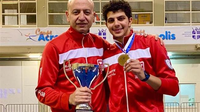 لاعب المؤسسة الرياضية العسكرية يحقق إنجازاً جديداً ببطولة كأس العالم للسلاح للشباب