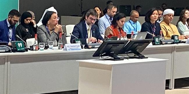 مؤتمر المناخ COP 28.. وزيرة البيئة تناقش حلقة حول "مبادرة مترابطة اللاجئين والمناخ"