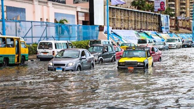 سقوط أمطار على الإسكندرية تزامنا مع نوة "أنواء قاسم" 