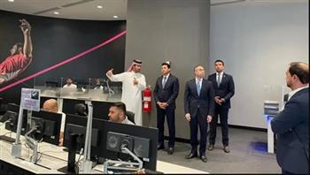 "صبحي" يتفقد مركز المراقبة والتحكم في جميع الاستادات ضمن برنامج زيارته لقطر
