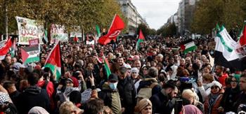   مظاهرة في باريس تضامنا مع أهل غزة