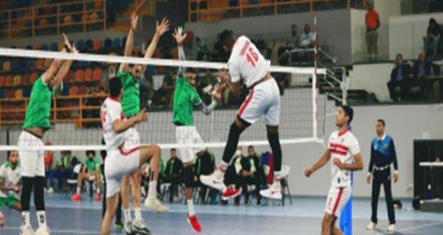 "طائرة الزمالك" يهزم الاتحاد السكندري في بطولة الدوري