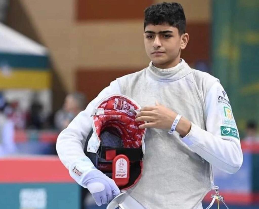 البطل الصاعد عبد الرحمن طلبة يحصد ذهبية بطولة البحر المتوسط للسلاح بكرواتيا