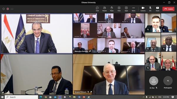 اتفاقية بين كلية تكنولوجيا الأعمال بجامعة مصر للمعلوماتية و «تلفر» Telfer الكندية لمنح  البكالوريوس المزدوج