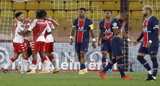 موناكو يفوز على باريس سان جيرمان في الدوري الفرنسي