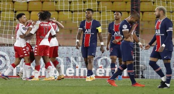 موناكو يفوز على باريس سان جيرمان في الدوري الفرنسي