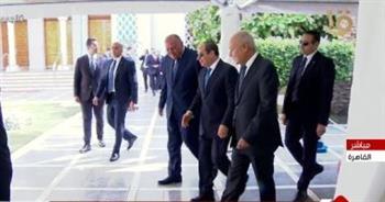 الرئيس السيسي يصل مقر جامعة الدول العربية لحضور مؤتمر دعم القدس