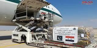   وصول طائرة مساعدات باكستانية لإغاثة المتضررين بسوريا