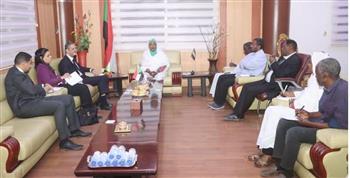   سفير مصر لدى السودان يلتقي وزيرة الشباب والرياضة السودانية