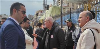   رئيس بعثة منتخب تونس يزور استاد الإسكندرية