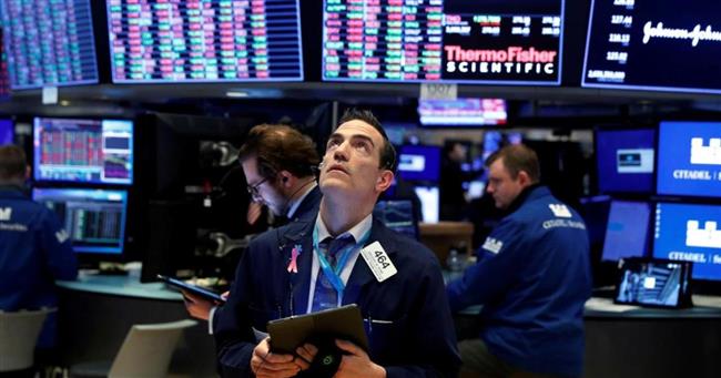انهيار الاسهم الامريكية في نهاية التعاملات اليوم الخميس 