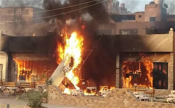   اندلاع حريق بمطعم فى حدائق الأهرام بالجيزة