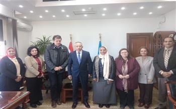 بحث سبل التعاون بين كلية الفنون الجميلة جامعة الإسكندرية وجامعة الباوهاوس بألمانيا