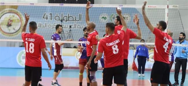 في افتتاح أولى مباريات البطولة العربية للطائرة.. الأهلي يفوز على مصافي العراقي