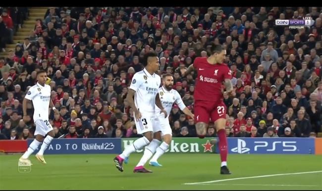 شوط أول مشتعل بين ريال مدريد وليفربول فى دور 16 لدورى أبطال أوروبا 