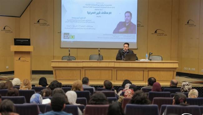 جلسة حوارية بعنوان دور الشباب فى المجتمع الاقتصادى لطلاب جامعة المنصورة 