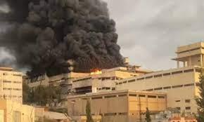   وفاة عامل وإصابة 8 آخرين فى حريق ضخم بـ جبل لبنان