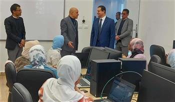 رئيس جامعة أسوان: يتفقد مركز إبداع مصر الرقمية ويلتقي شركة سذرلاند العالمية
