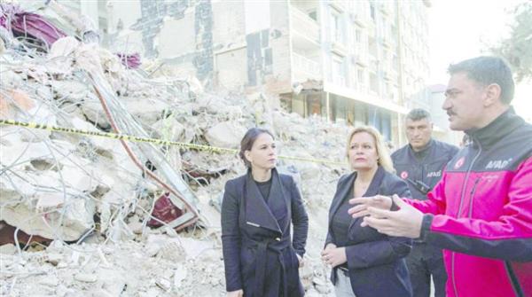ألمانيا تخصص 50 مليون يورو إضافية لتركيا وسوريا لمواجهة آثار الزلزال