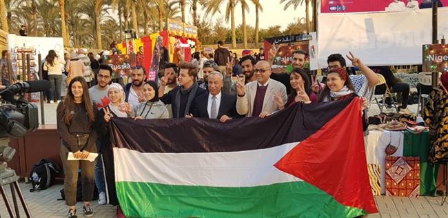 فلسطين تشارك فى مهرجان ثقافات الشعوب بجامعة عين شمس