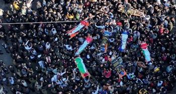 الفلسطينيون يقيمون صلاة الغائب على أرواح شهداء مجزرة نابلس