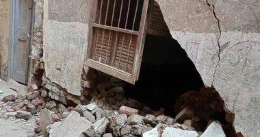 انهيار منزلين في قرية الحلاوية بقنا دون خسائر