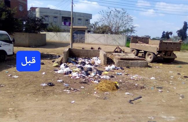 رفع 38 طن قمامة خلال حملة مكبرة بدمياط