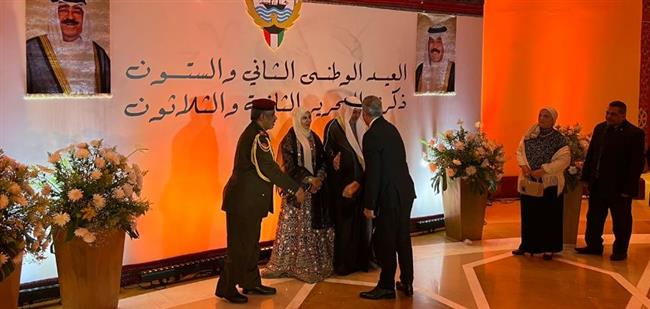 وزير القوى العاملة يشارك السفارة الكويتية بالقاهرة احتفالها بالعيد الوطني الـ62
