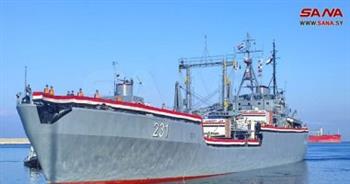   وصول سفينة مساعدات مصرية إلى ميناء اللاذقية السورى