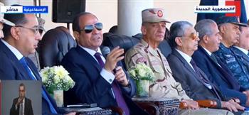   الرئيس السيسي لأهالي سيناء: "نحن جميعا مصريون وهذه بلدنا وأرضنا"