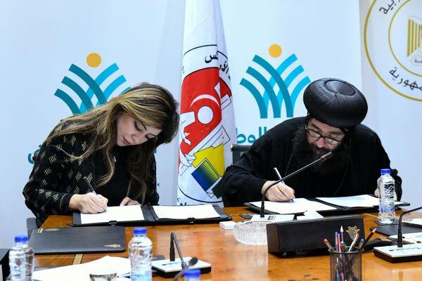 «التحالف الوطنى» يوقع بروتكول تعاون مع الكنيسة القبطية الأرثوذكسية 
