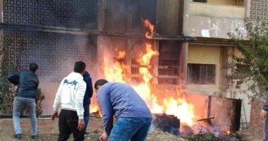 السيطرة على حريق نشب بمخزن أدوية فى بنى سويف