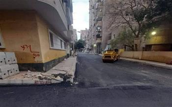 محافظ الجيزة ... رصف وتطوير 15 شارع حيوي بحي العمرانية لتسهيل حركه سير المواطنين 
