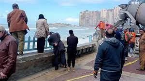 تحرك عاجل من الري بعد هبوط رصيف طريق الكورنيش بالإسكندرية
