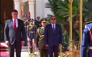   الرئيس السيسي يستقبل رئيس كرواتيا بقصر الاتحادية