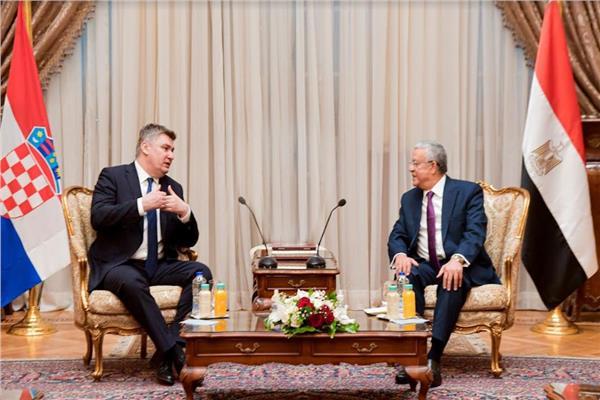 المستشار حنفي جبالي يستقبل  رئيس جمهورية كرواتيا
